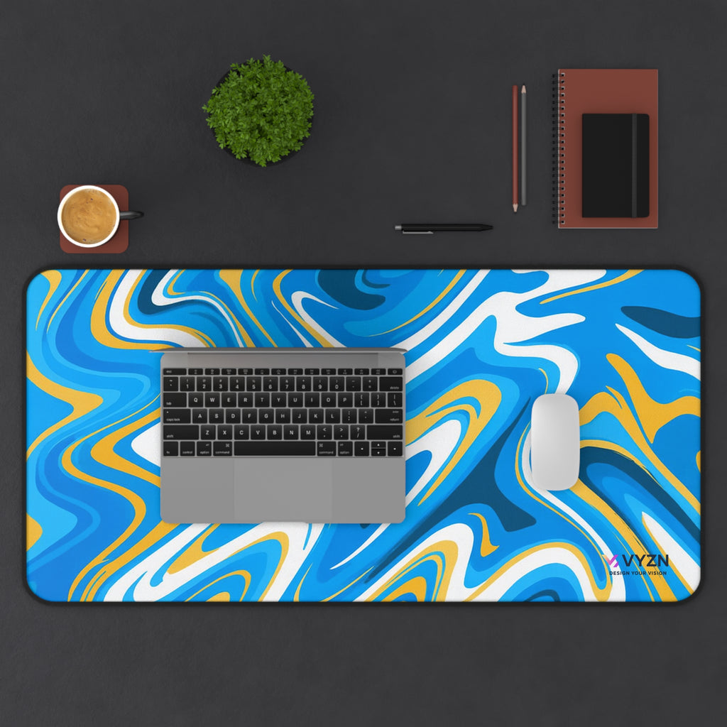 VYZN Design Mouse Pad / Blue and Yellow