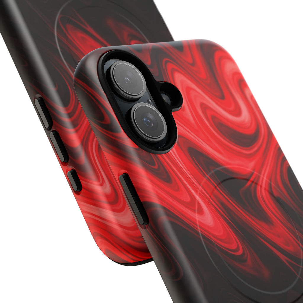 Tough Magnetic Cases / Red Waves / VYZN Design