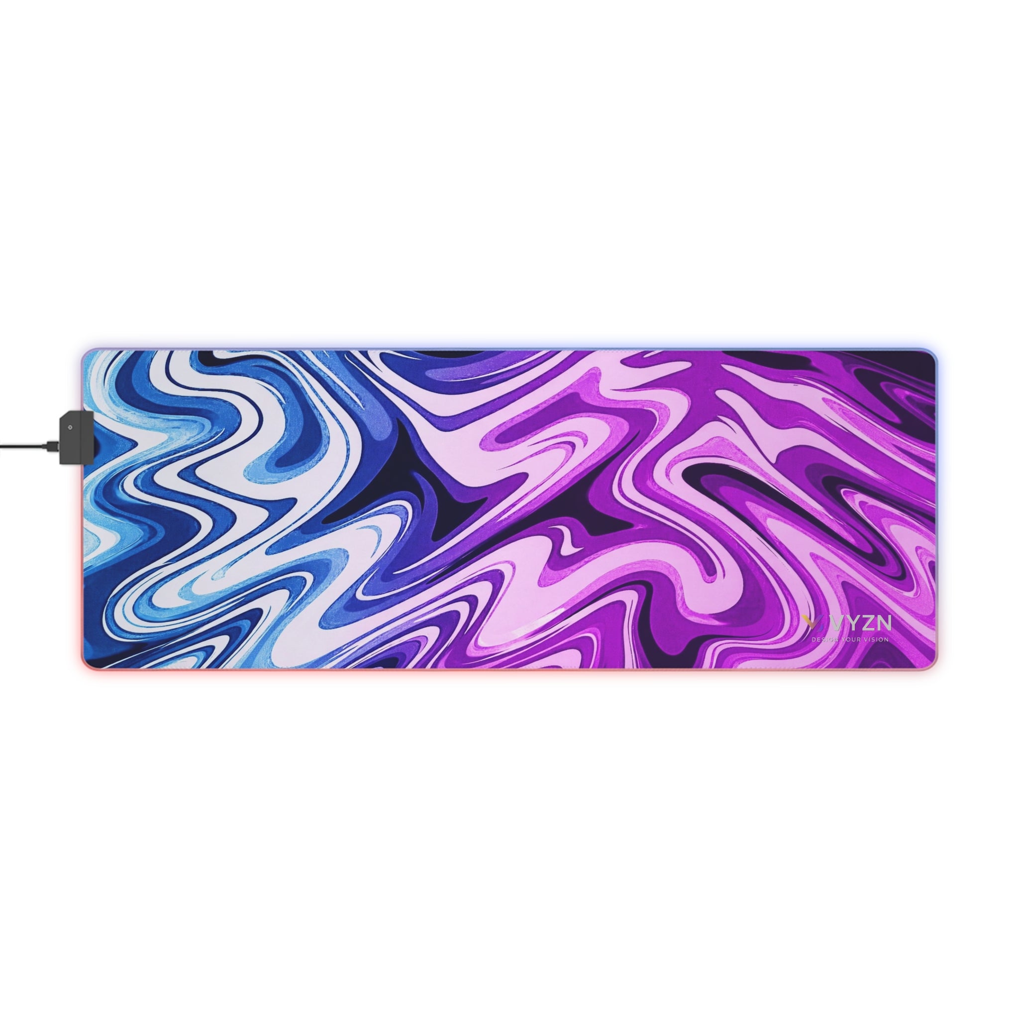 VYZN Design LED Gaming Mouse Pad Blue and Pink