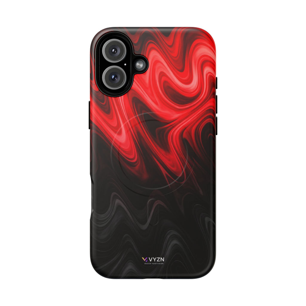 Tough Magnetic Cases / Red Waves / VYZN Design