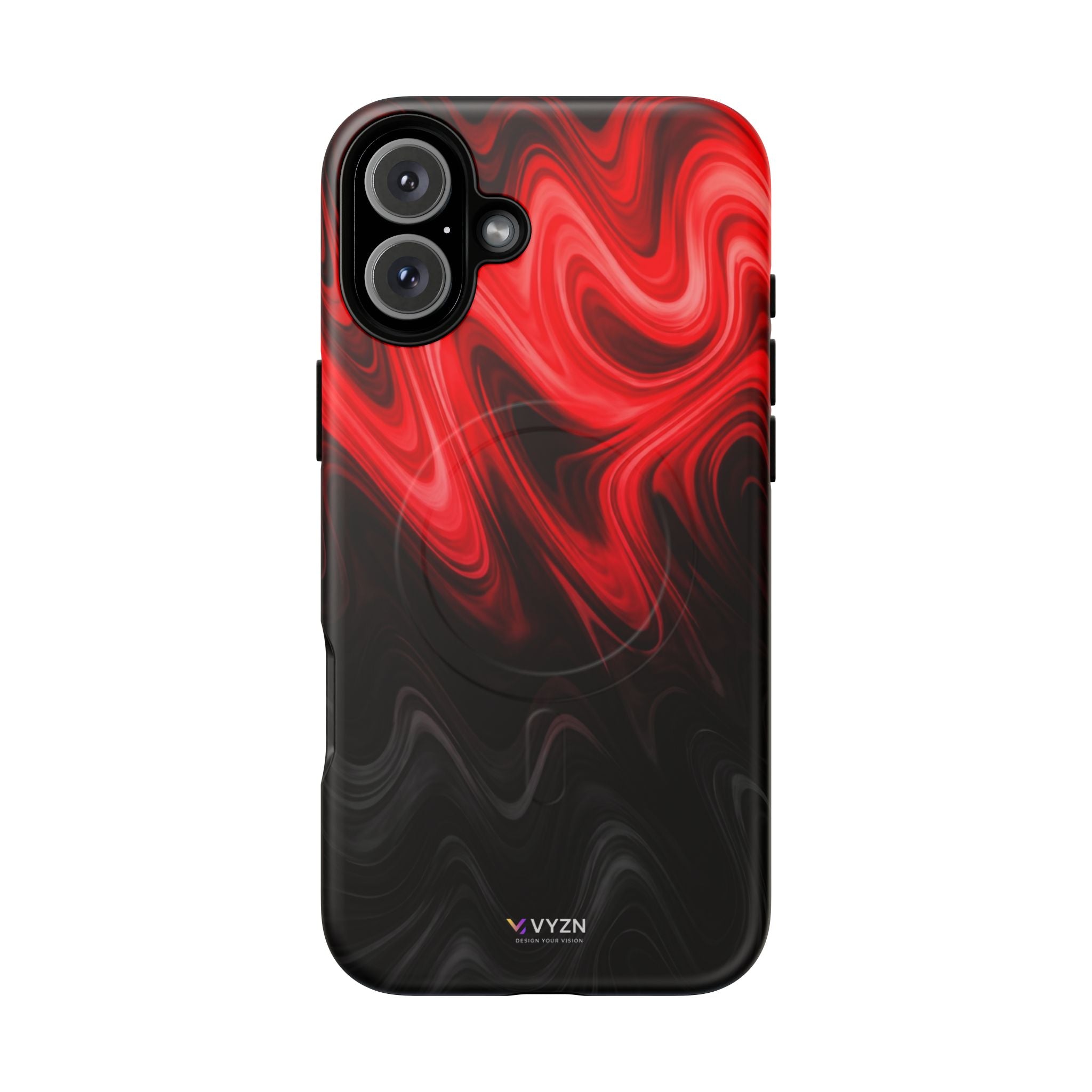 Tough Magnetic Cases / Red Waves / VYZN Design