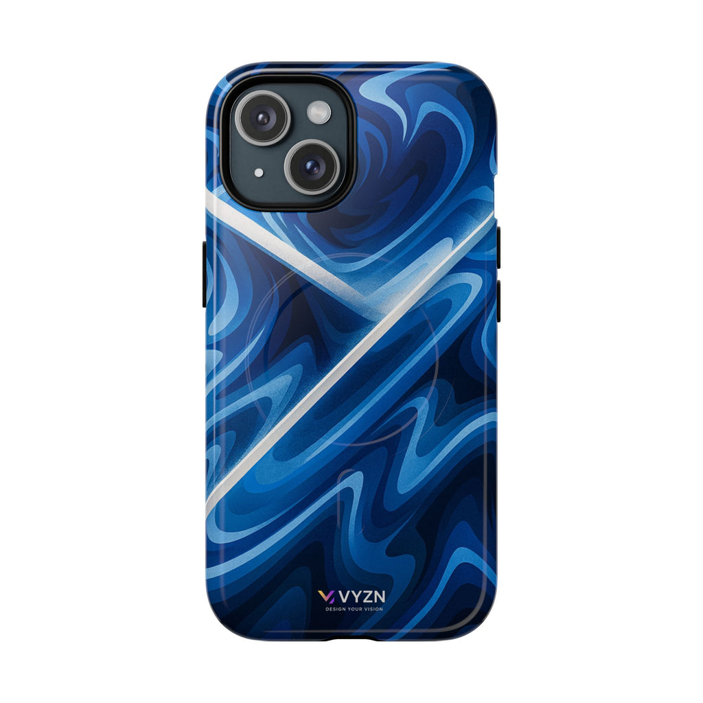 Tough Magnetic Case Blue Waves with some detail