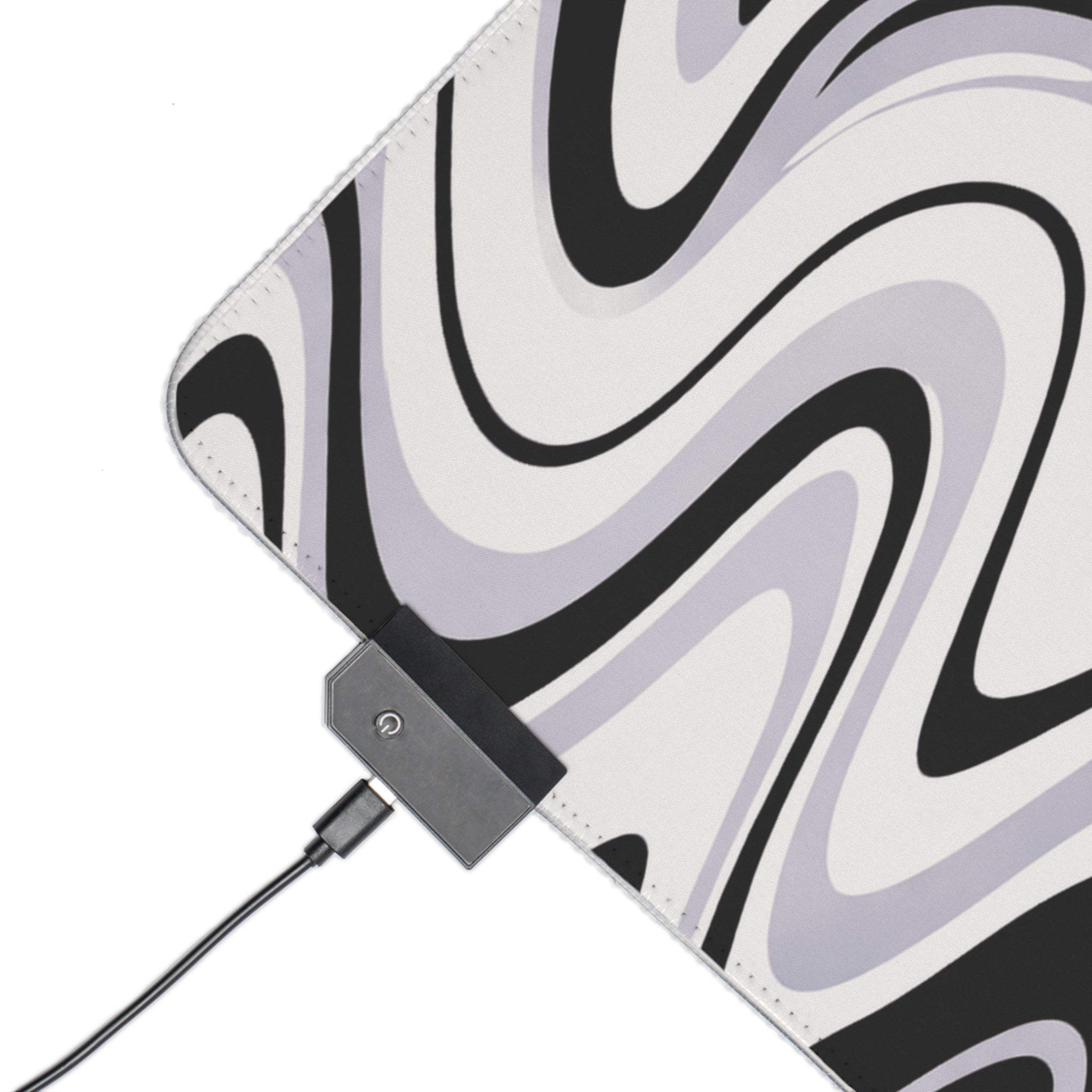 VYZN Design LED Gaming Mouse Pad Black and White
