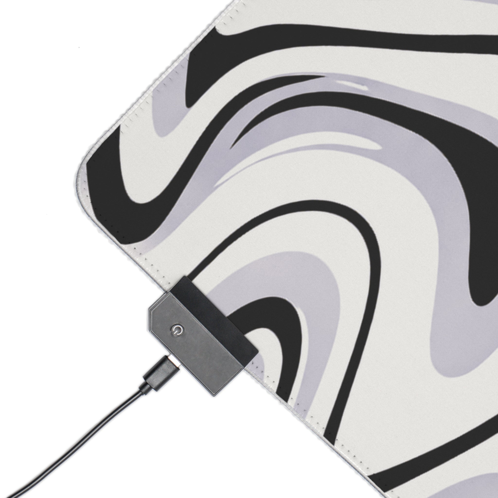 VYZN Design LED Gaming Mouse Pad Black and White