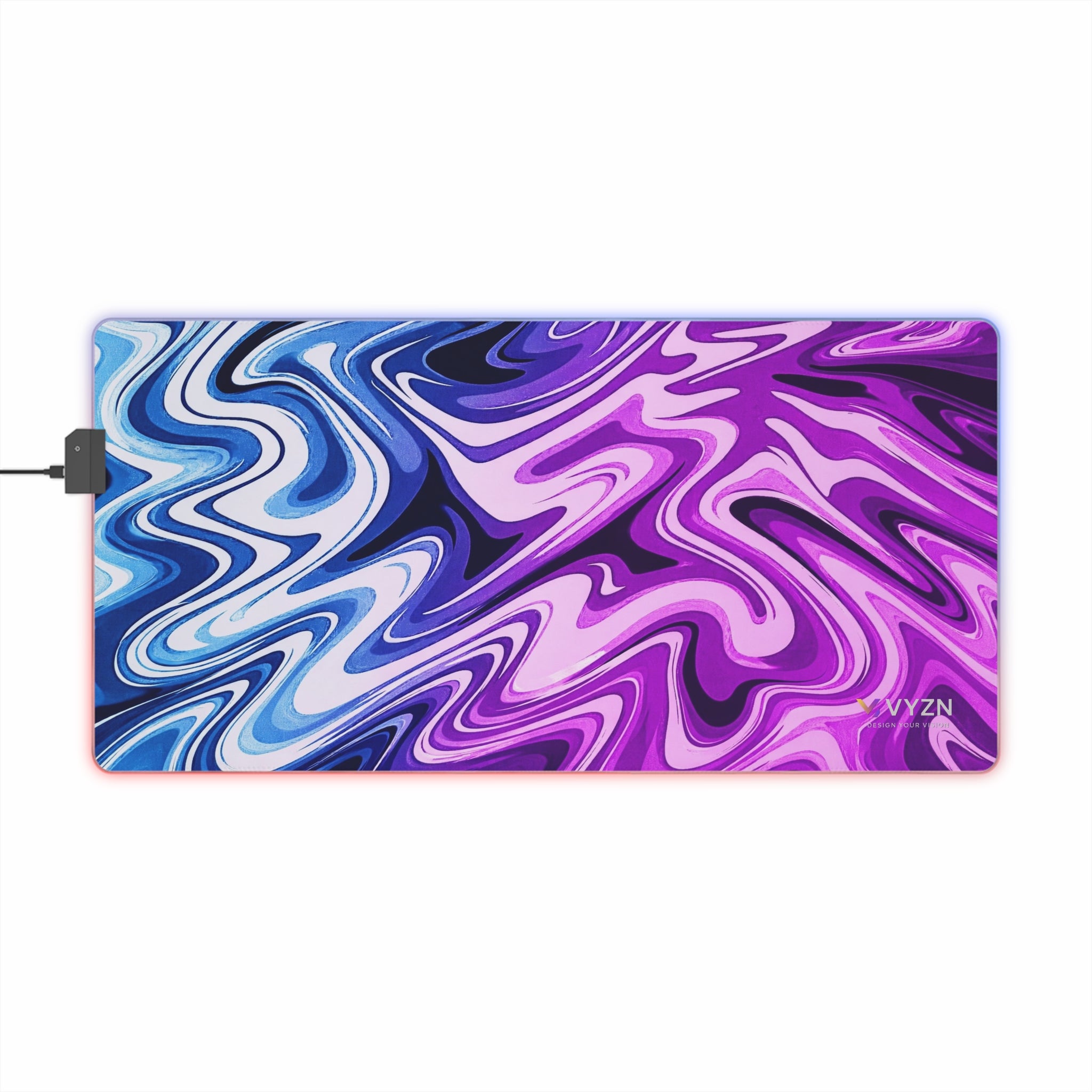 VYZN Design LED Gaming Mouse Pad Blue and Pink