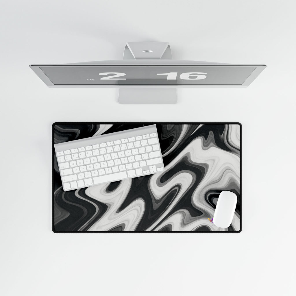 VYZN Design Liquid Design Black and White Mousepad