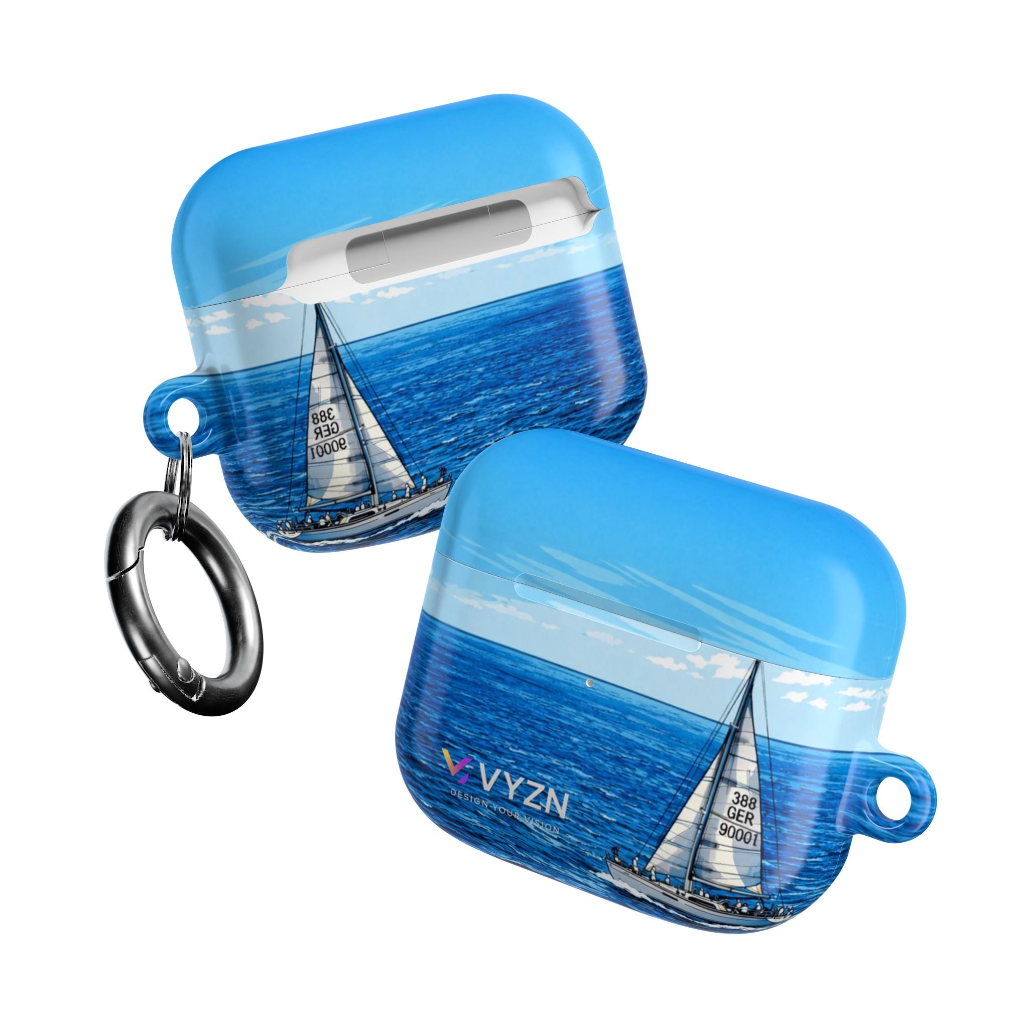 AirPod Cases Blue Sailing