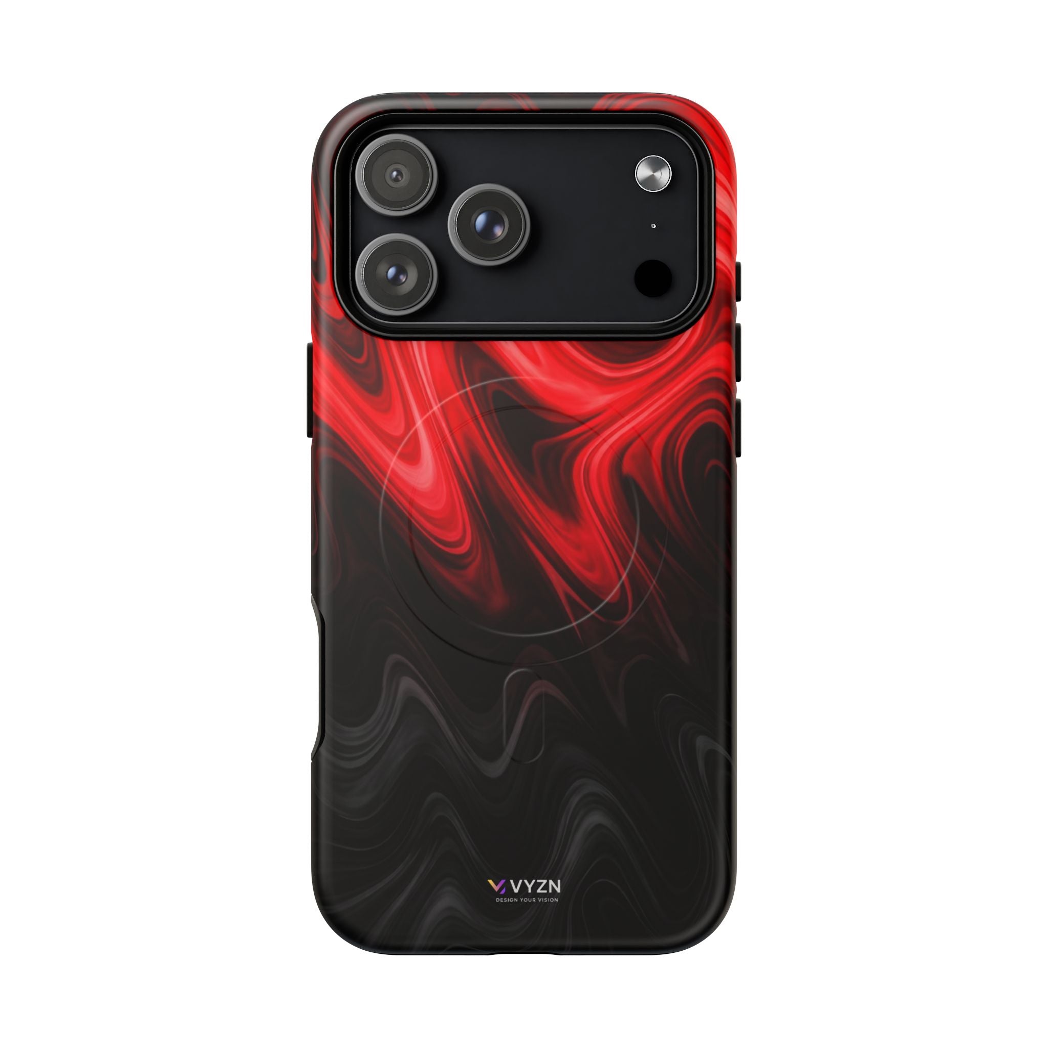 Tough Magnetic Cases / Red Waves / VYZN Design