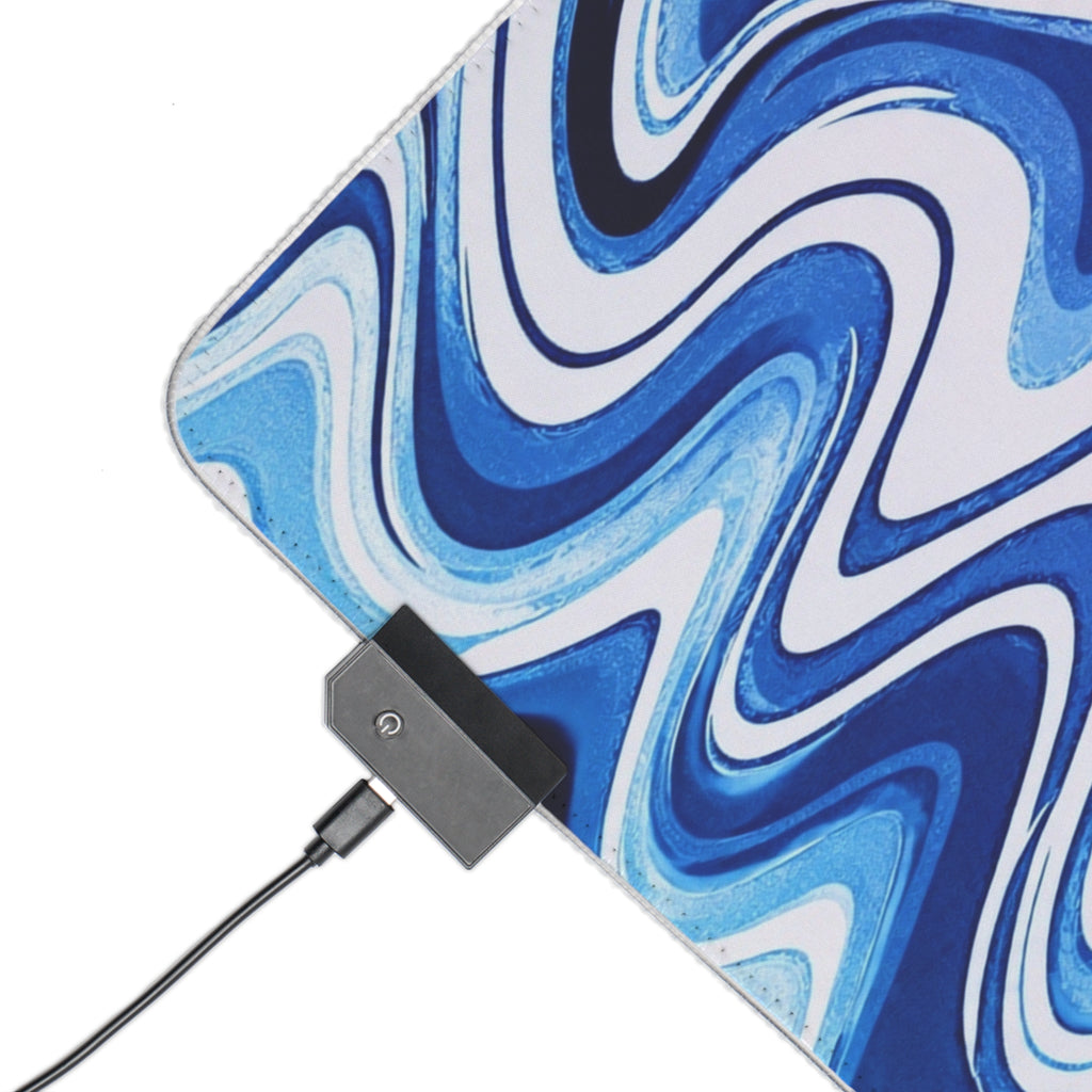 VYZN Design LED Gaming Mouse Pad Blue and Pink