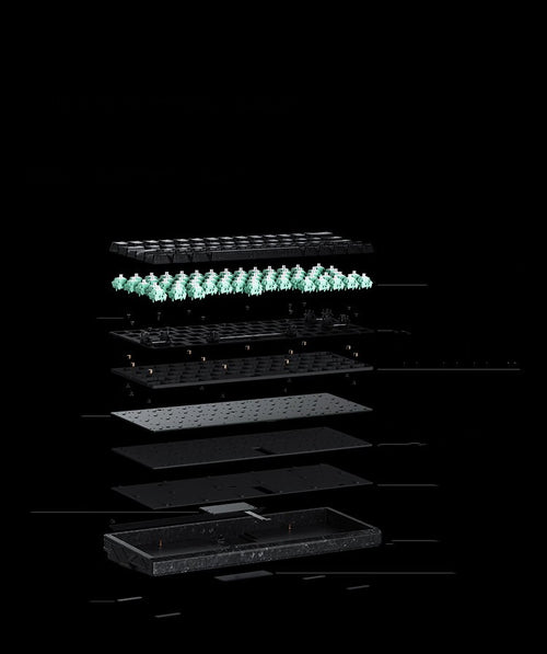 Integrated Forged Carbon Magnetic Shaft Gaming Keyboard (US-Layout)