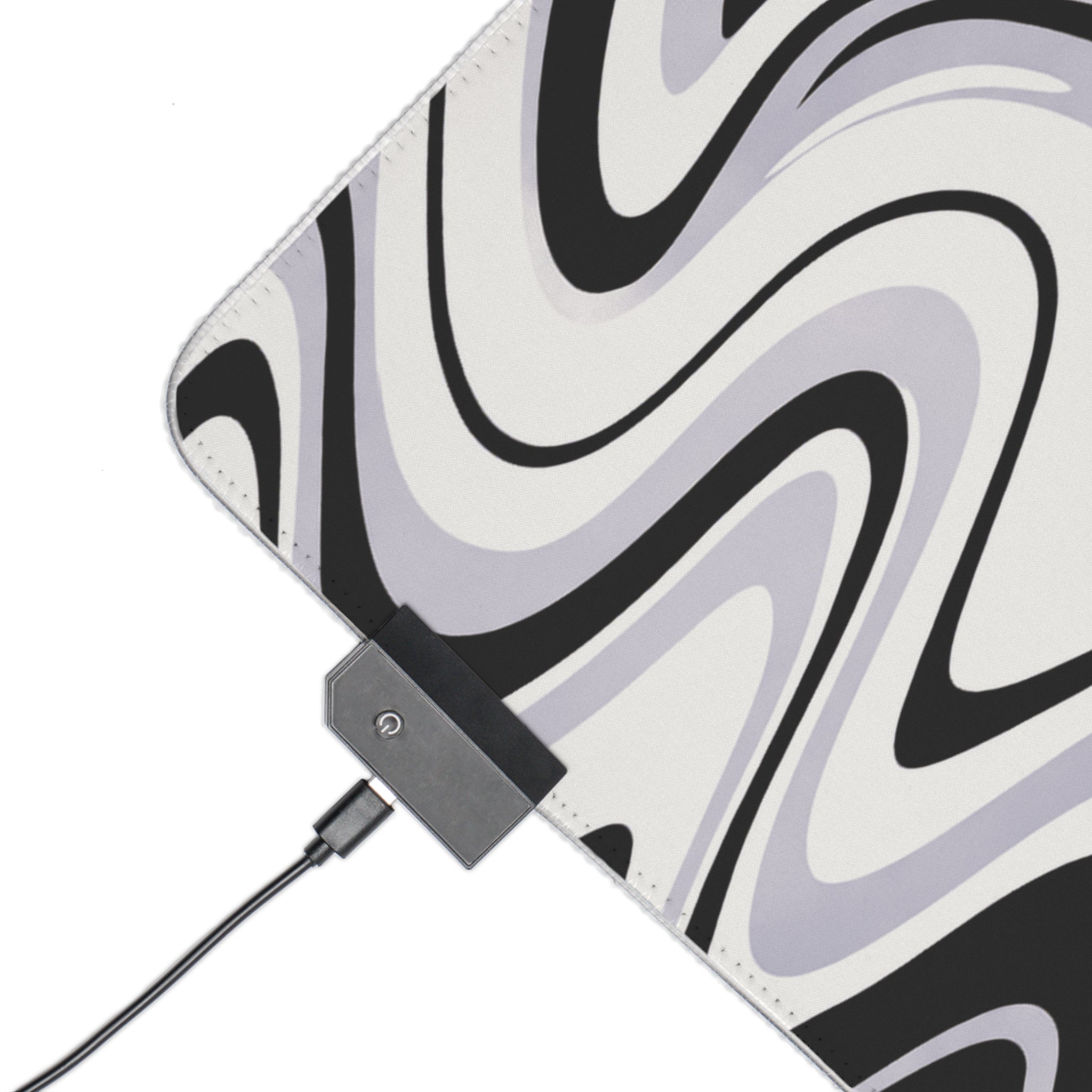 VYZN Design LED Gaming Mouse Pad Black and White