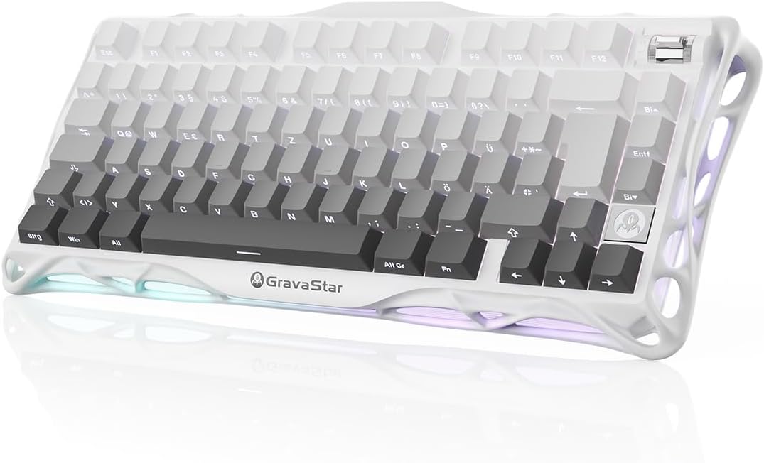 GravaStar Mercury K1 75% Mechanische Gaming Tastatur  Layout (DE)