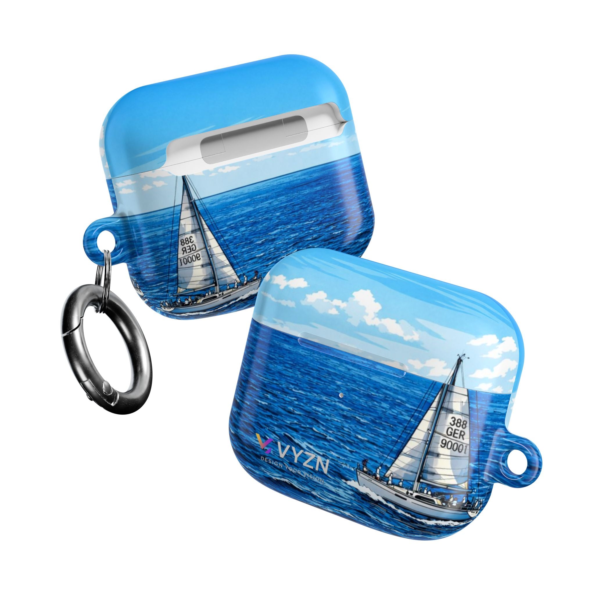AirPod Cases Blue Sailing