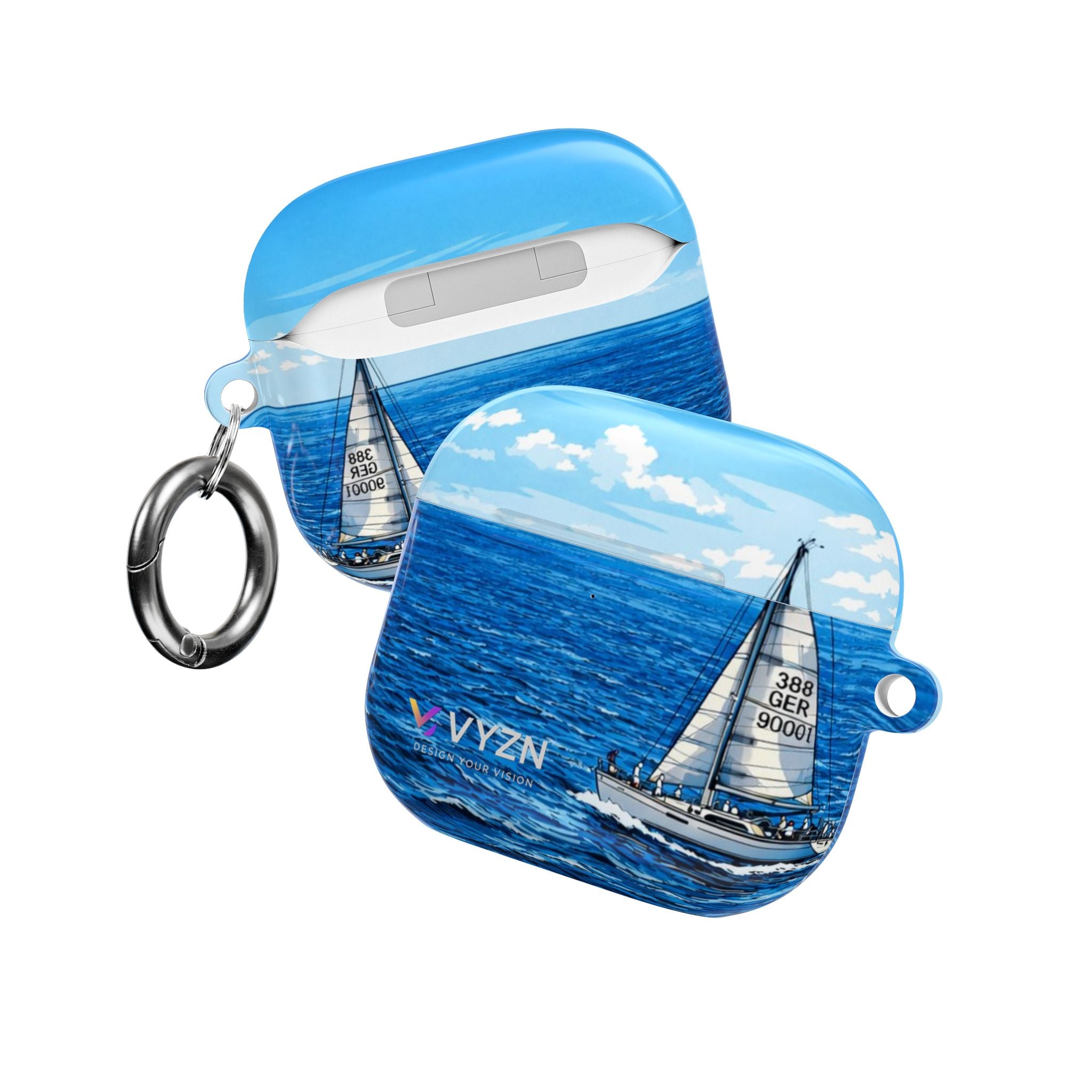 AirPod Cases Blue Sailing