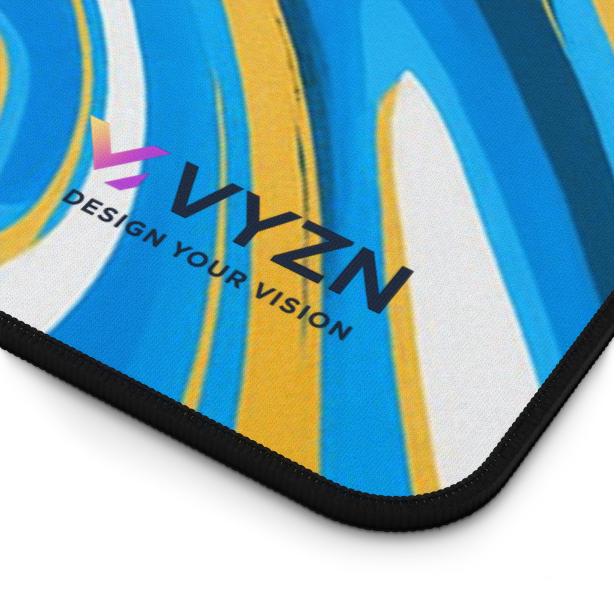 VYZN Design Mouse Pad / Blue and Yellow