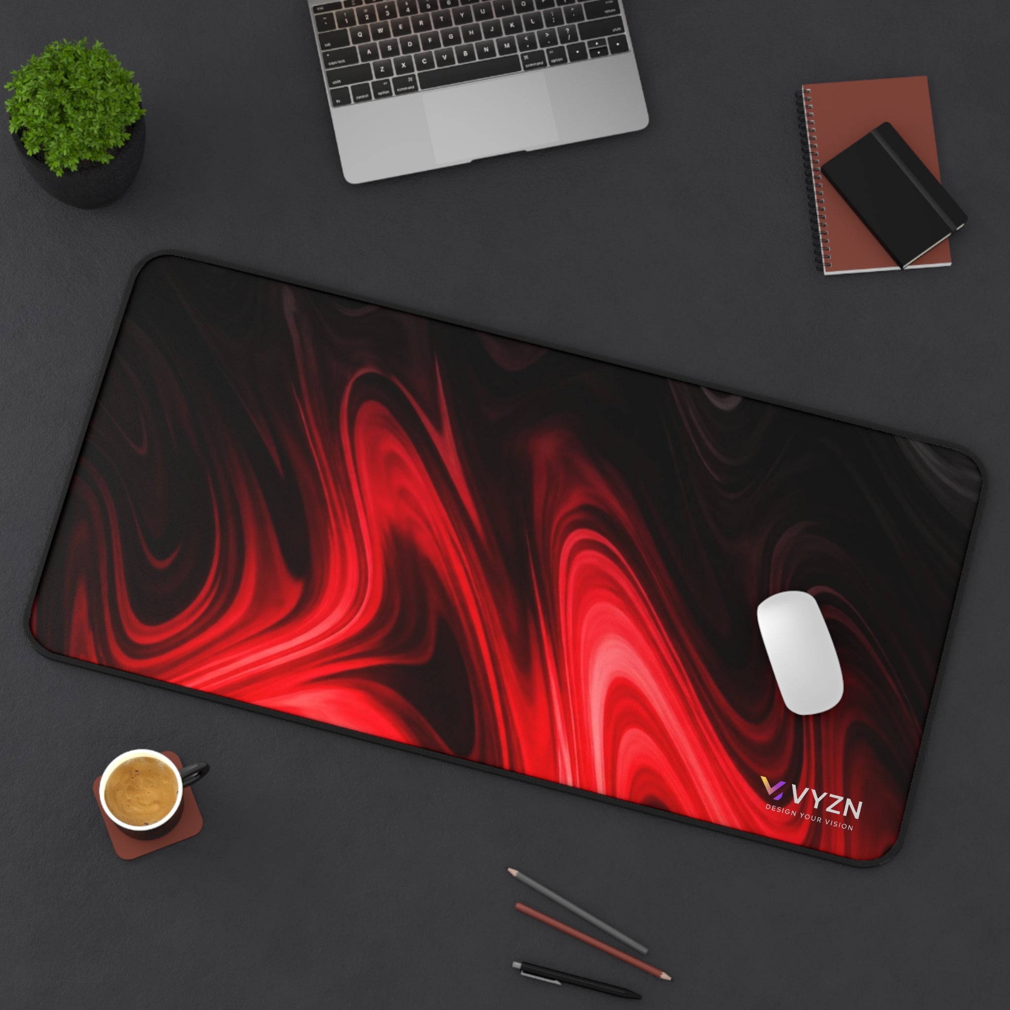 VYZN Design Mouse Pad / Red Flames