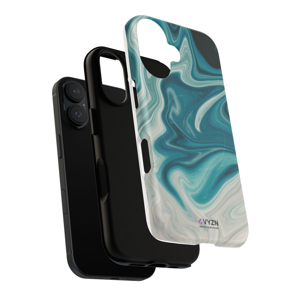 VYZN Design Smartphone Case Blue and White