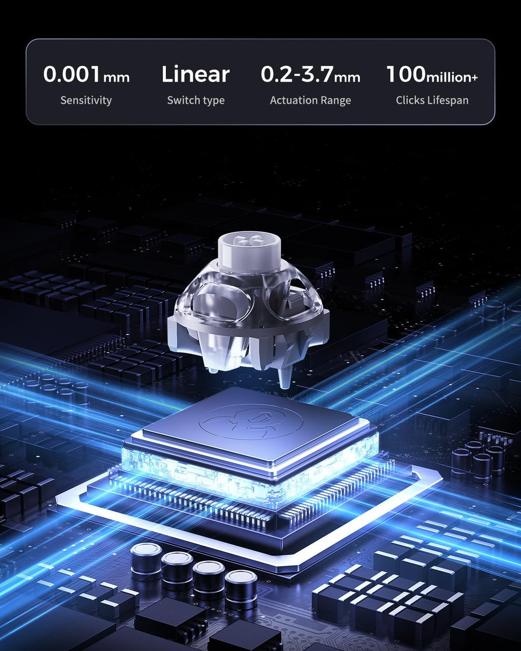 GravaStar Mercury V60 Pro 60% Hall Effect Gaming Tastatur (US-Layout)