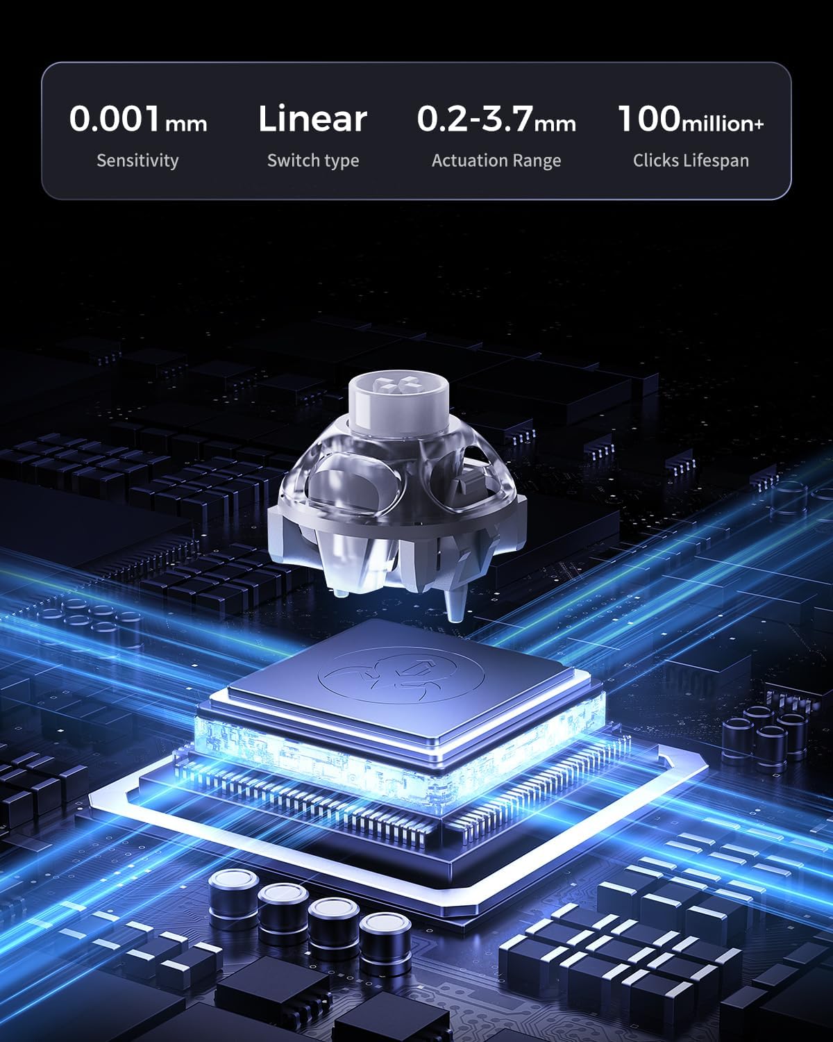 GravaStar Mercury V60 Pro 60% Hall Effect Gaming Tastatur (US-Layout)