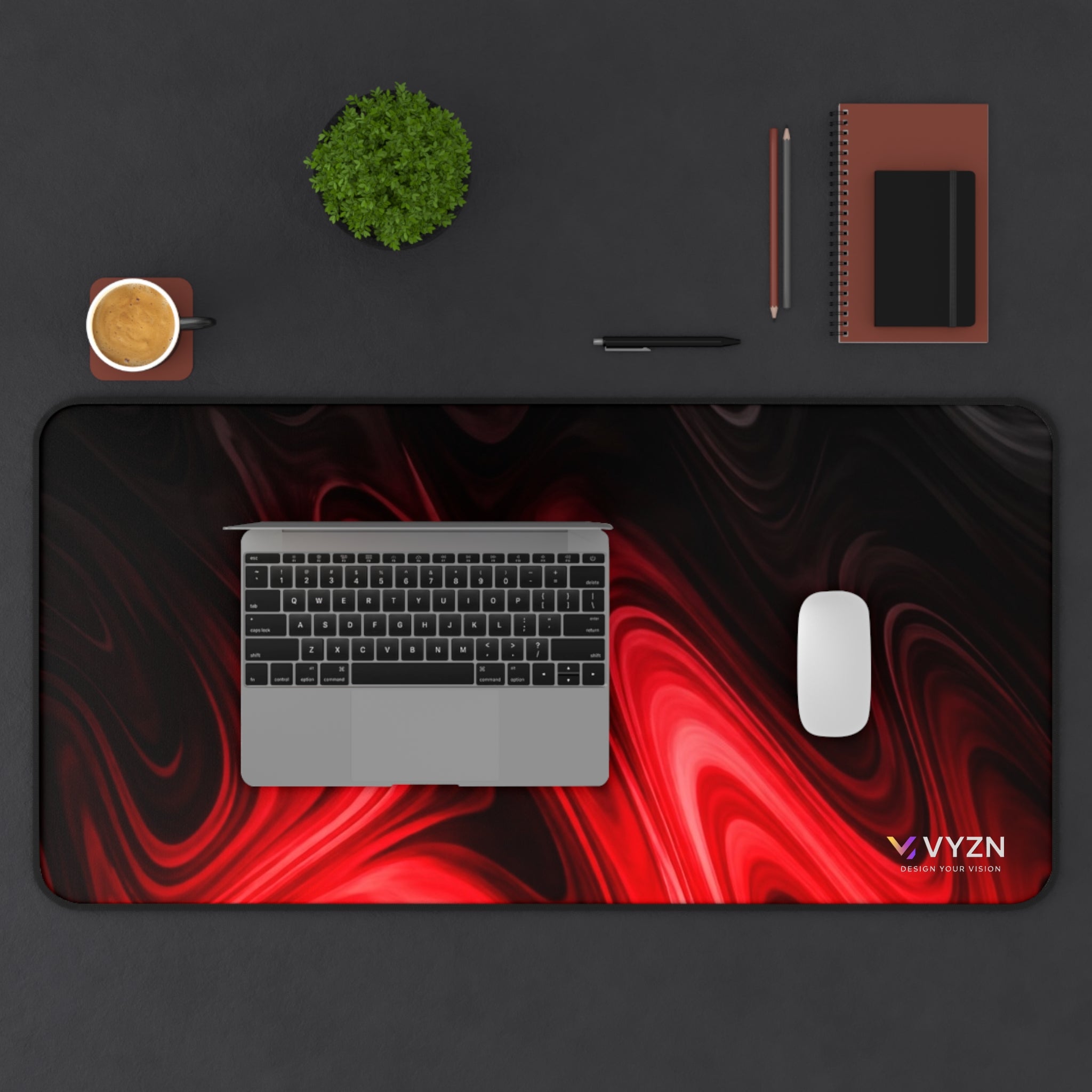 VYZN Design Mouse Pad / Red Flames