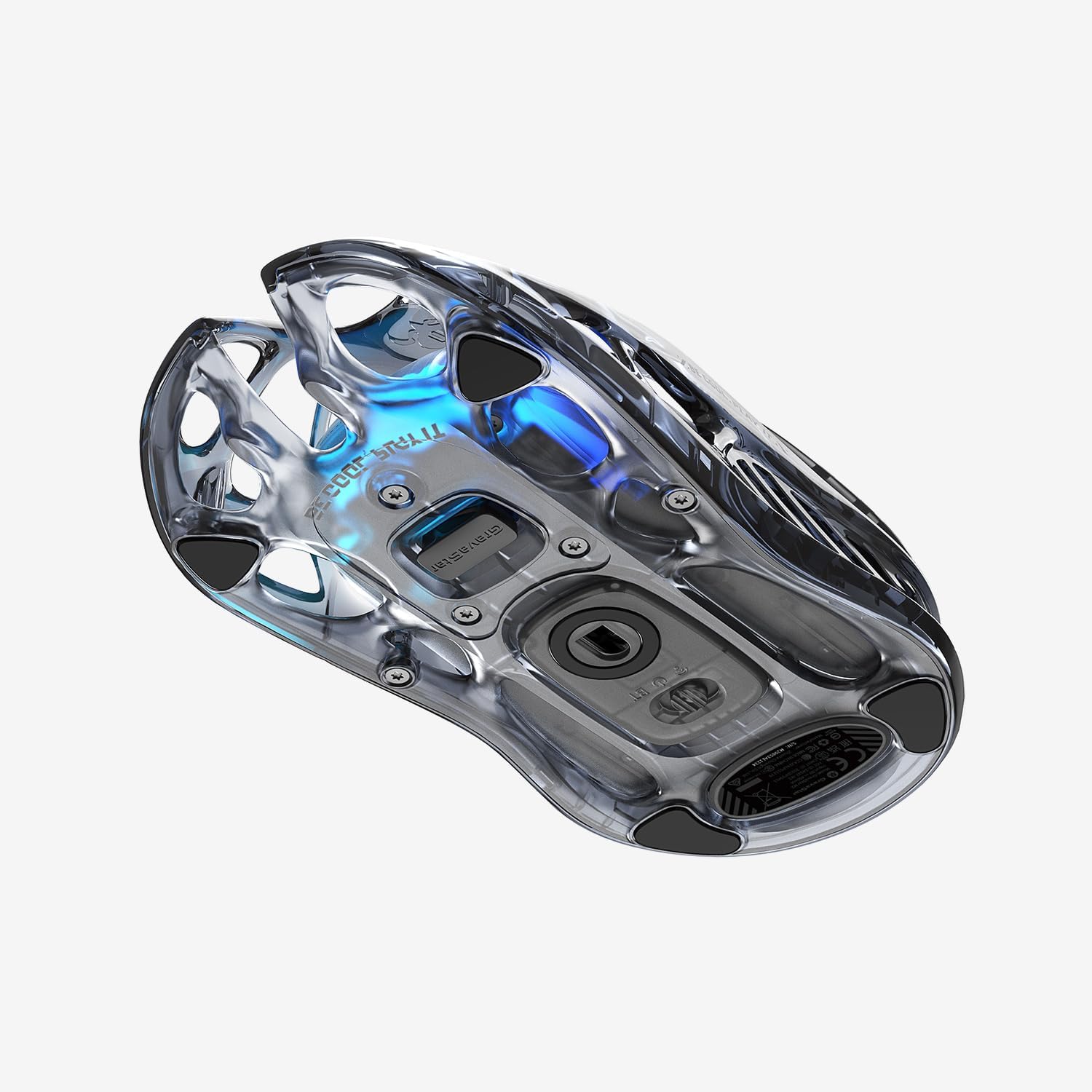 GravaStar Mercury M2 Transparent – Kabellose Gaming-Maus