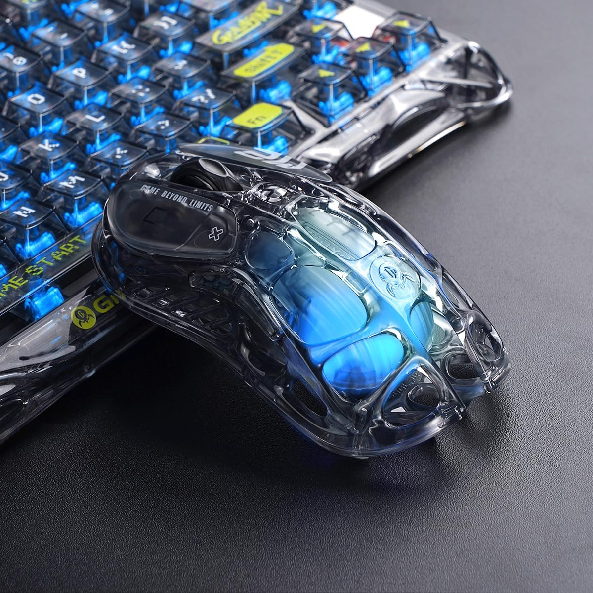 GravaStar Mercury M2 Transparent – Kabellose Gaming-Maus