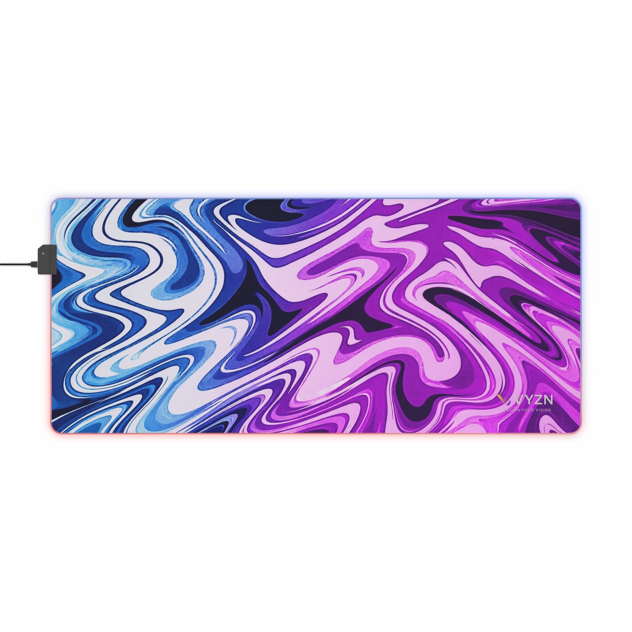 VYZN Design LED Gaming Mouse Pad Blue and Pink
