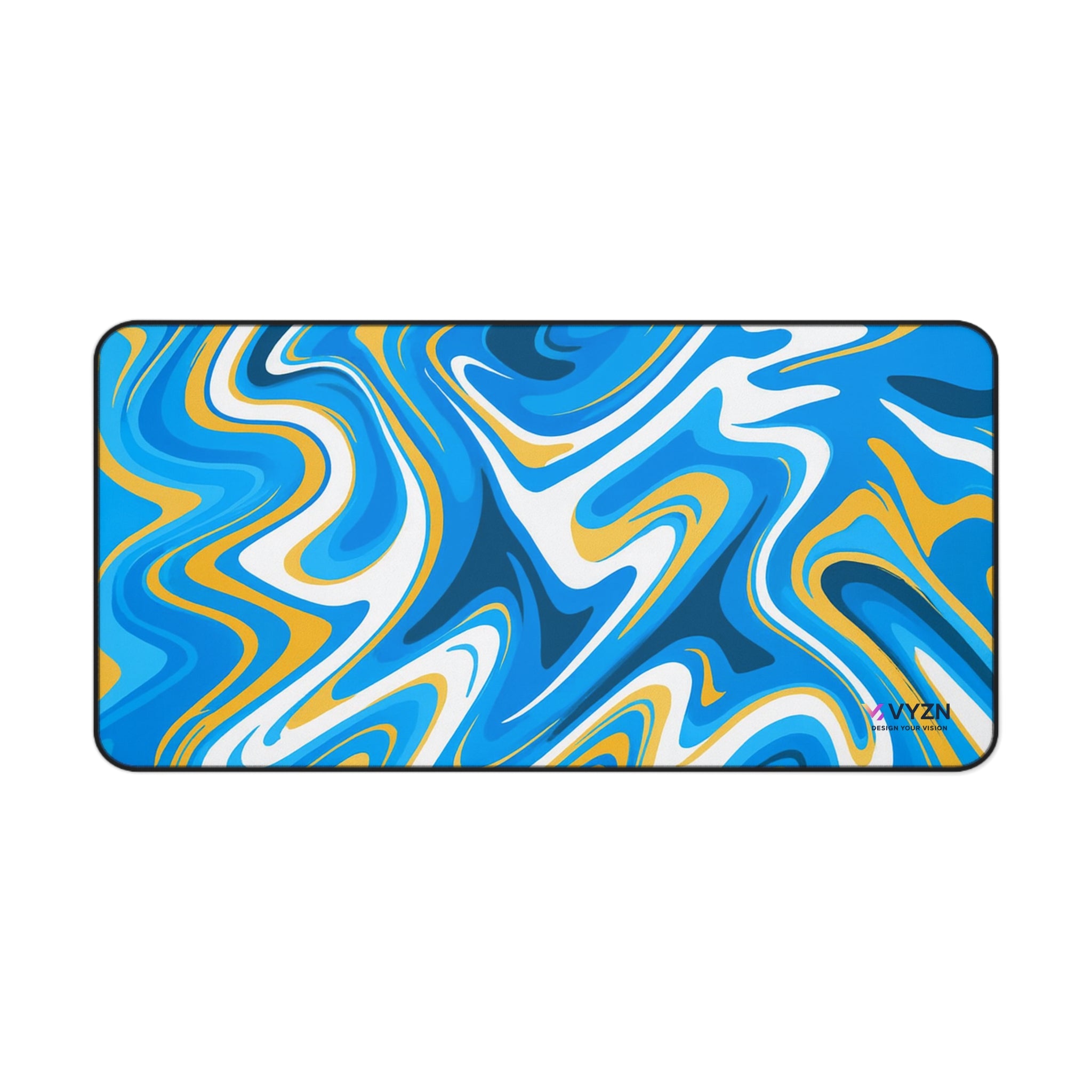 VYZN Design Mouse Pad / Blue and Yellow