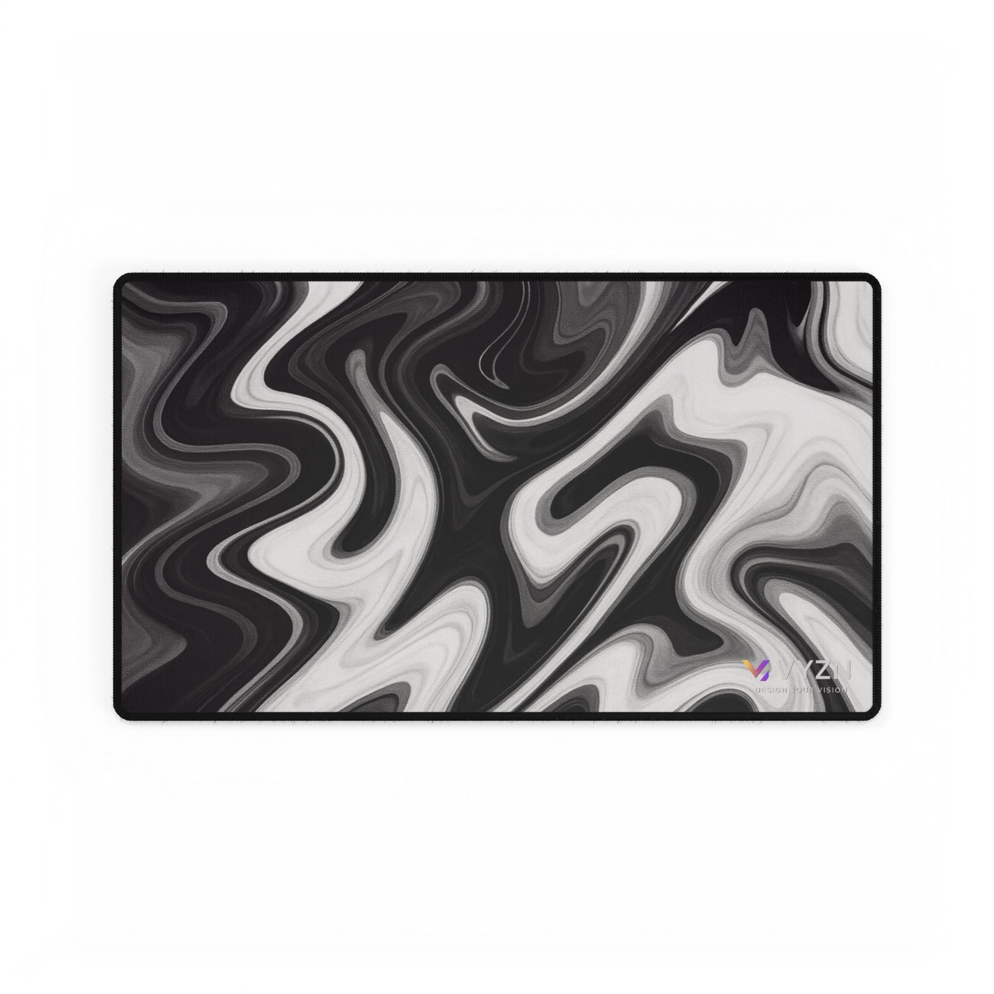 VYZN Design Liquid Design Black and White Mousepad