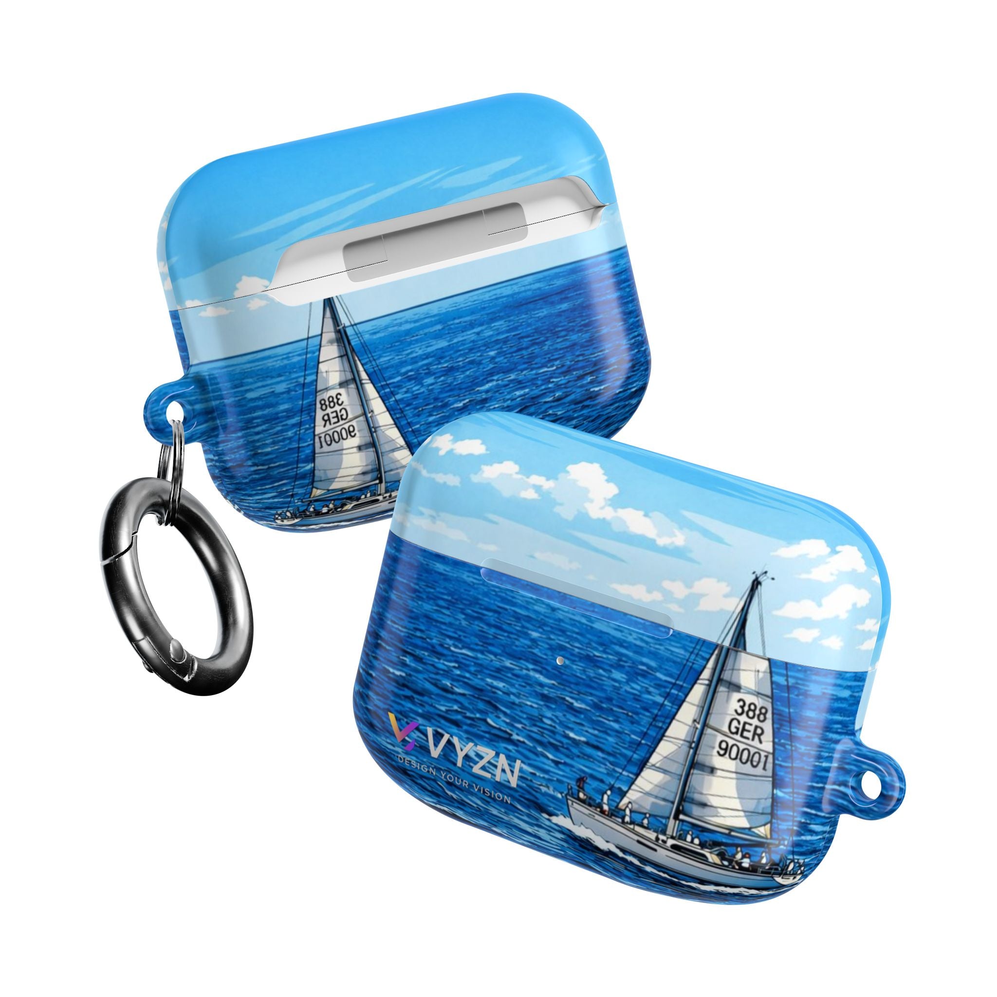 AirPod Cases Blue Sailing