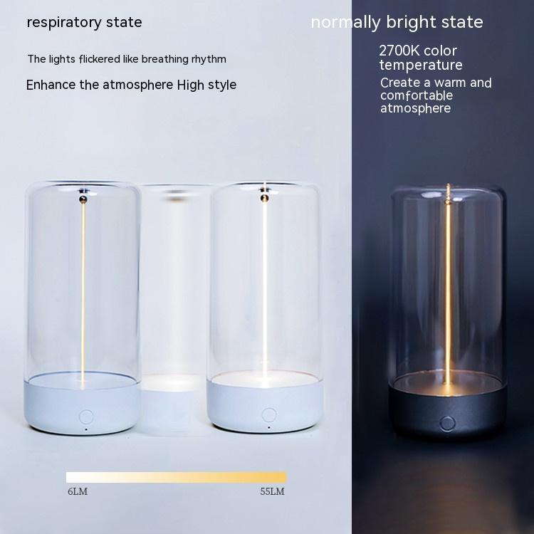 LED Camping Licht Typ-c Wiederaufladbares tragbares Nachtlicht mit hoher Transparenz