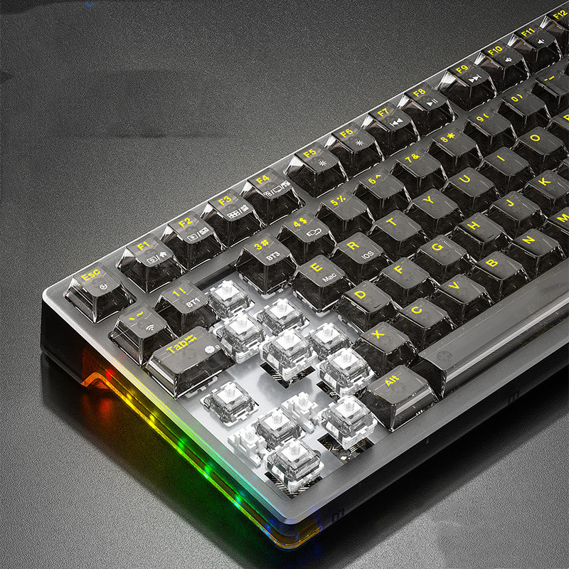 Wireless Bluetooth Mechanical Keyboard Tri-mode Game Hot-swappable (US-Layout)