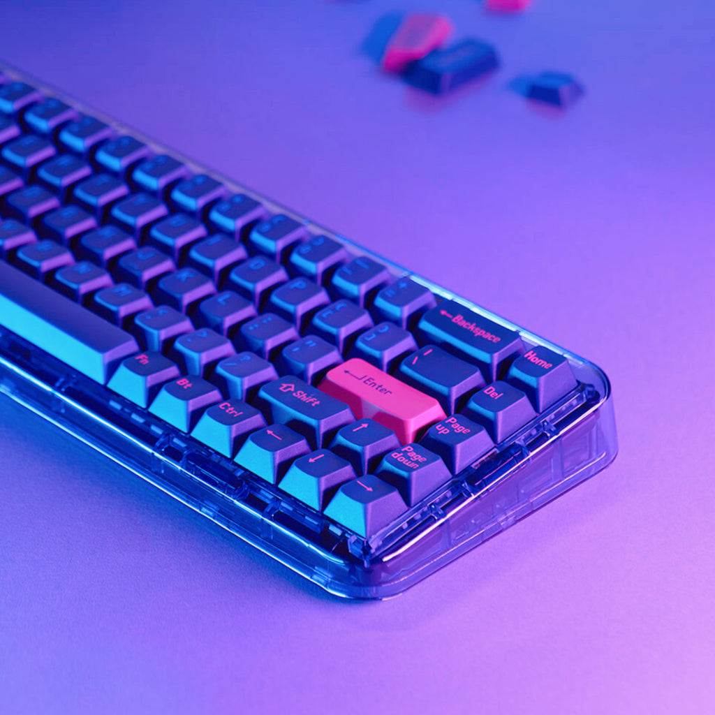 Tri-mode Transparent Mechanical Keyboard Wireless Bluetooth (US-Layout)