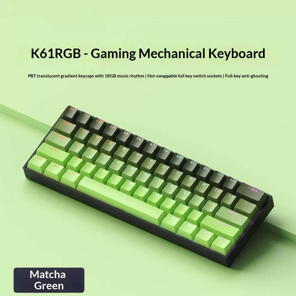 RGB Wired Tea-switch Portable Office Computer Keyboard For Gaming (US- Layout)