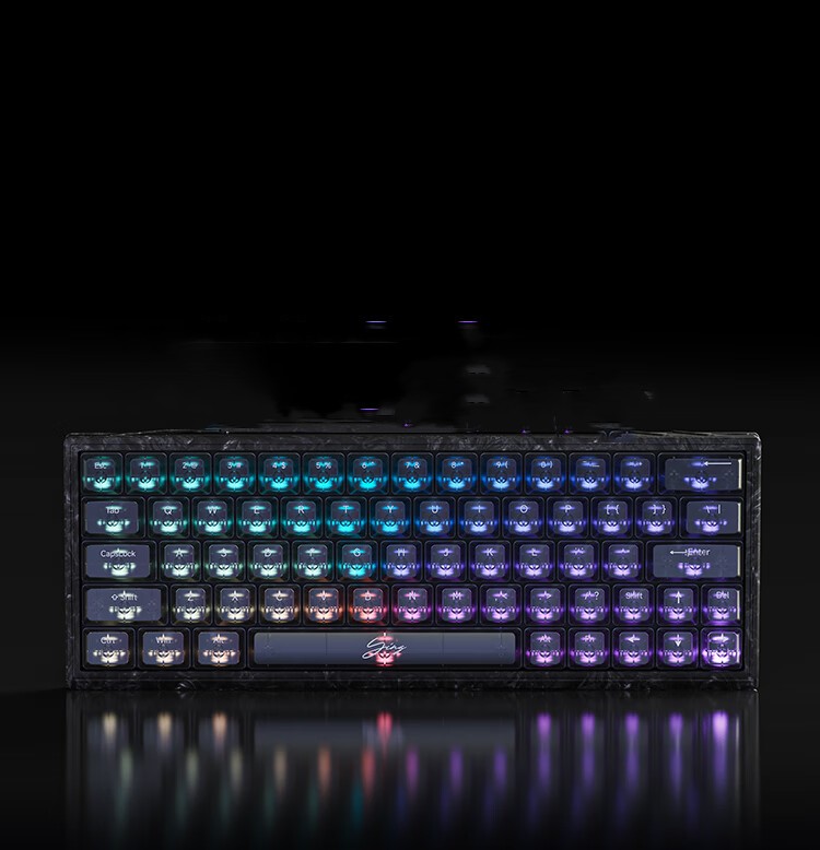 Integrated Forged Carbon Magnetic Shaft Gaming Keyboard (US-Layout)